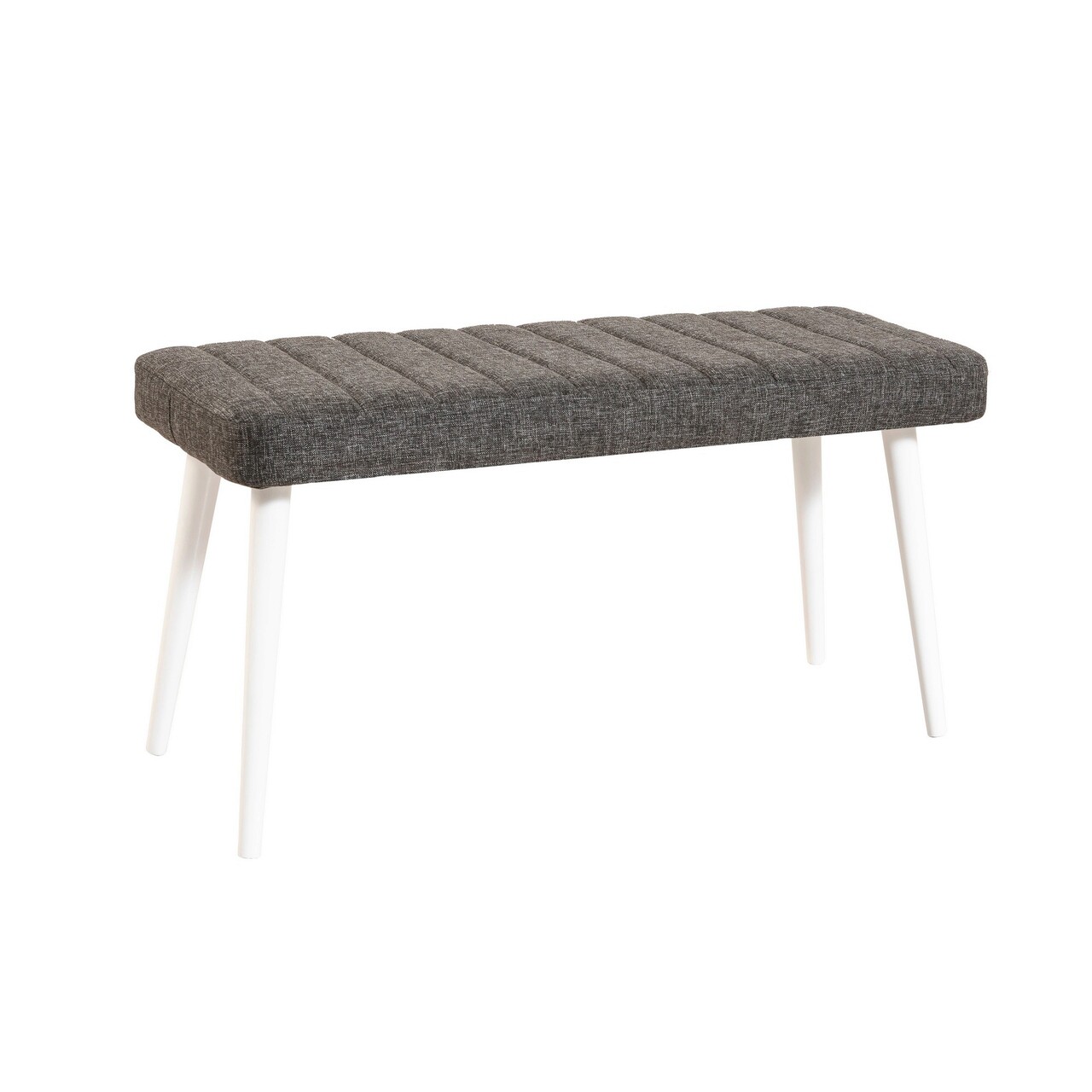 Banca, Hanah Home, Stormi Bench, Alb / Antracit - imagine 4